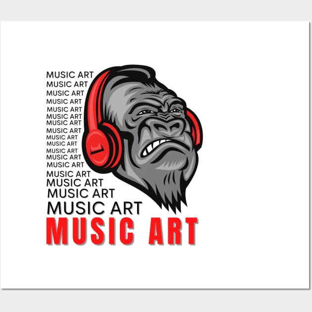 Music art illustration Wall Art by ABCSHOPDESIGN